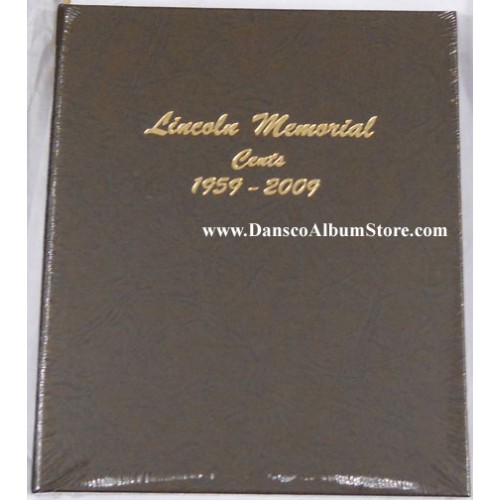 Dansco US Memorial Cent Coin Album 1958-2009 with Proof #8102 