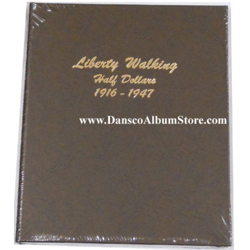 Dansco Coin Album 7160 Liberty Walking Half Dollars 1916-1947