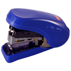 Max Mini Flat Clinch HD-10FL Stapler Blue, uses No. 10-5M Staple