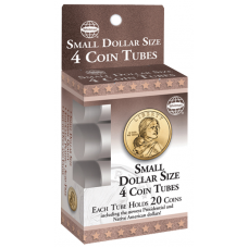 HE Harris Small Dollar Size Coin Tubes -20ct- 4 Pack