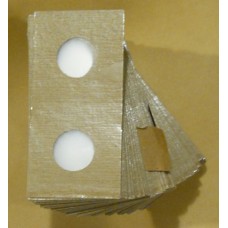 Cowens Mylar Cardboard Nickel 2x2's,100ct