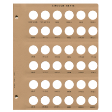 Lincoln Cents 7103 Dansco Album Page #1