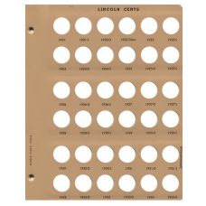 Lincoln Cents 8100 Dansco Album Page #2