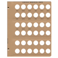 Lincoln Cents w/Proof 8100 Dansco Album Page #9 2008-2009