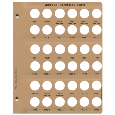 Lincoln Cents w/Proof 8102 Dansco Album Page #1