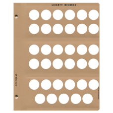 Liberty Nickels Dansco Album 7111 Page 2 Blank