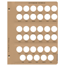 Jefferson Nickels w/Proof 8113 Dansco Album Page #2