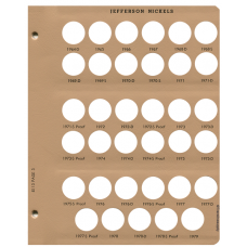 Jefferson Nickels w/Proof 8113 Dansco Album Page #3