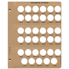 Jefferson Nickels w/Proof 8113 Dansco Album Page #4