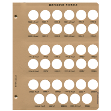 Jefferson Nickels w/Proof 8113 Dansco Album Page #5