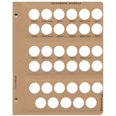 Jefferson Nickels w/Proof 8113 Dansco Album Page #6 2002-2005