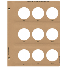 Silver Eagle Dollars 7181 Dansco Album Page #2