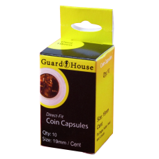 Guardhouse Round Coin Capsules - Cent Direct fit 10ct Pack