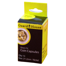 Guardhouse Round Coin Capsules - Nickel Direct fit 10ct Pack