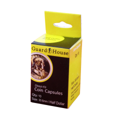Guardhouse Round Coin Capsules -Half Dollar Direct fit 10ct Pack