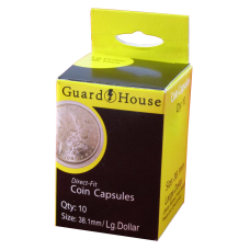 Guardhouse Round Coin Capsules -Large Dollar Direct fit 10ct
