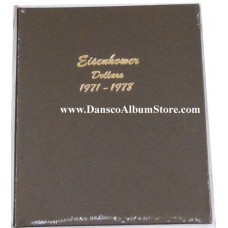 Eisenhower Dollars 1971-1978 BU Only Dansco Album #7176