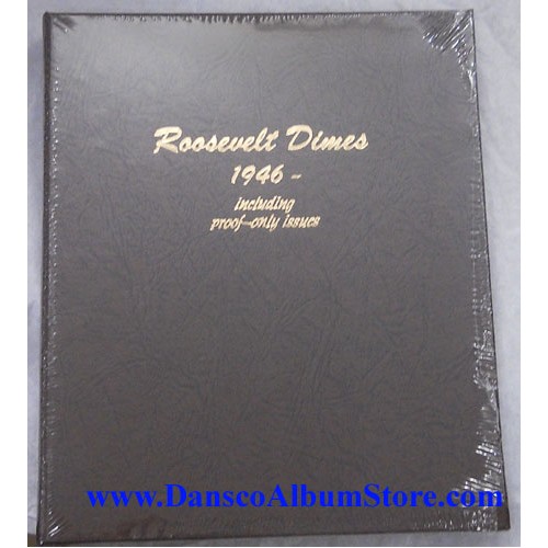 1946-64 Roosevelt Dime Set Brilliant Uncirculated - In Dansco Album