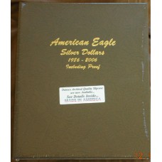 American Silver Eagles w/Pr 1986-2006 Dansco Album #8181