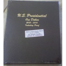 US Presidential Dollar 2012-2016 w/Proof Dansco Album #8185