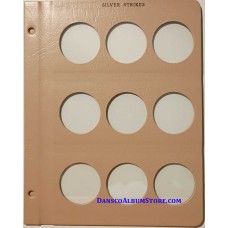 Blank Siver Strikes Dansco Album #7003 Page Blank Siver Strikes Dansco Album #7003 Page