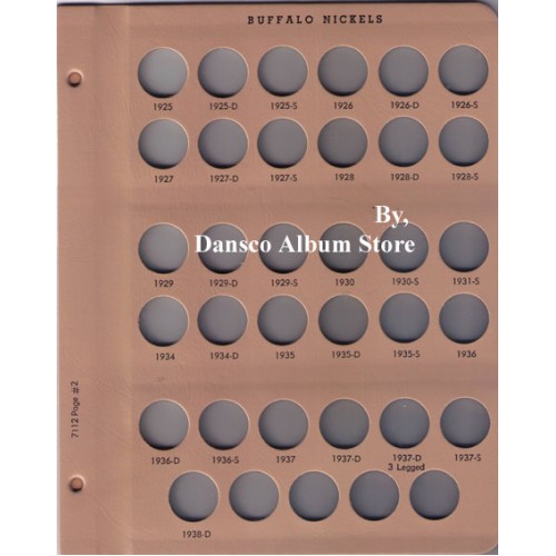 Buffalo Nickels 19131938 Dansco Album 7112