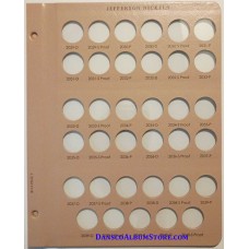 Jefferson Nickels 8114 Dansco Album Page #3 2029-2040