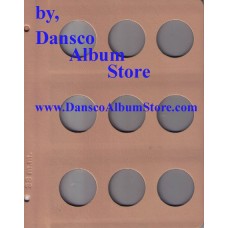 Dansco Blank Millimeter Pages - 38mm Page
