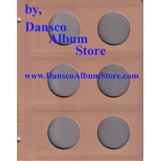 Dansco Blank Millimeter Pages - 48mm Page